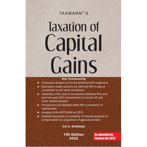 Taxmann's Taxation of Capital Gains 2022